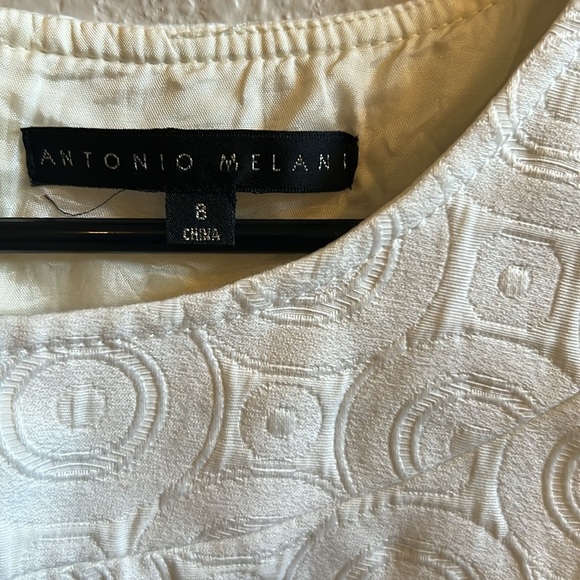 Antonio Melani Dress Ivory Size 8 Sleeveless - Picture 2 of 10